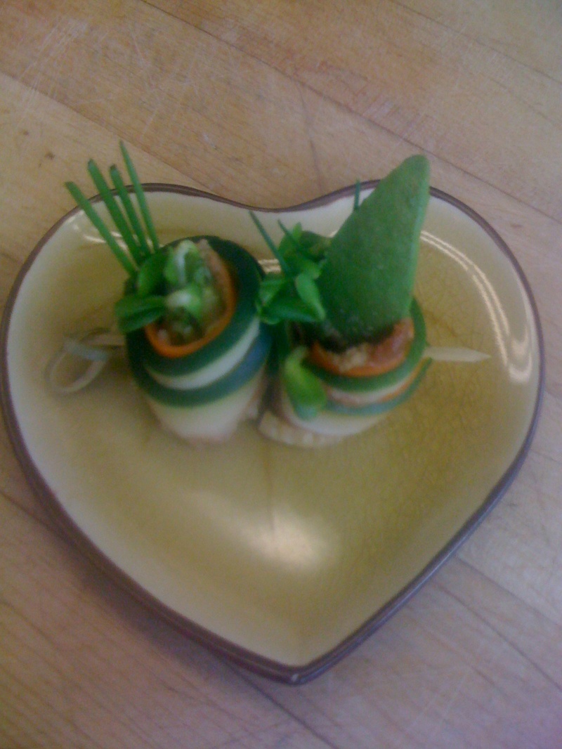 Veggie Sushi on a Skewer